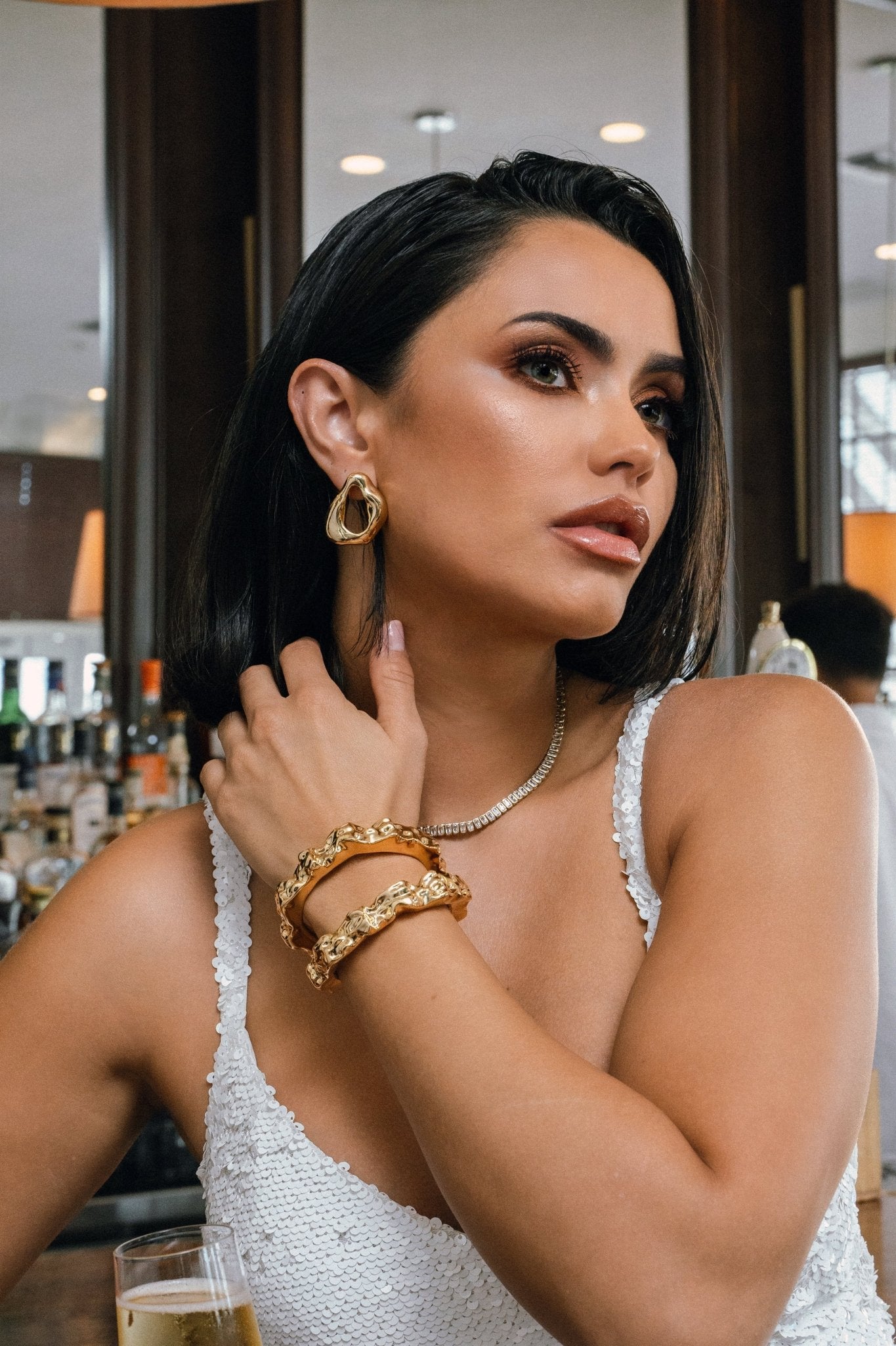 Chanda Gold Earrings - Alegant - Denise Pacini