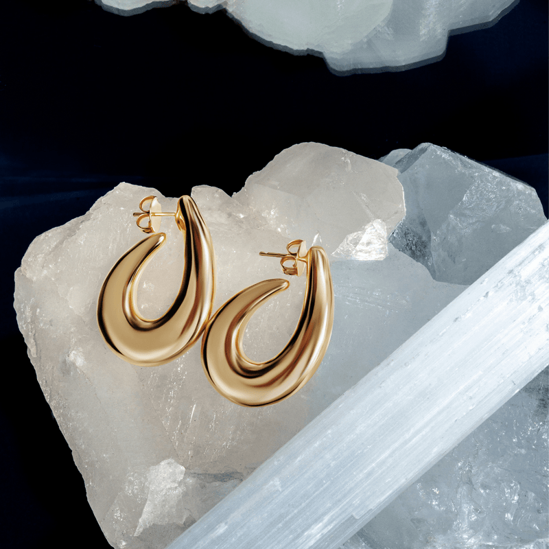Clara Gold Hoops - Alegant - Denise Pacini