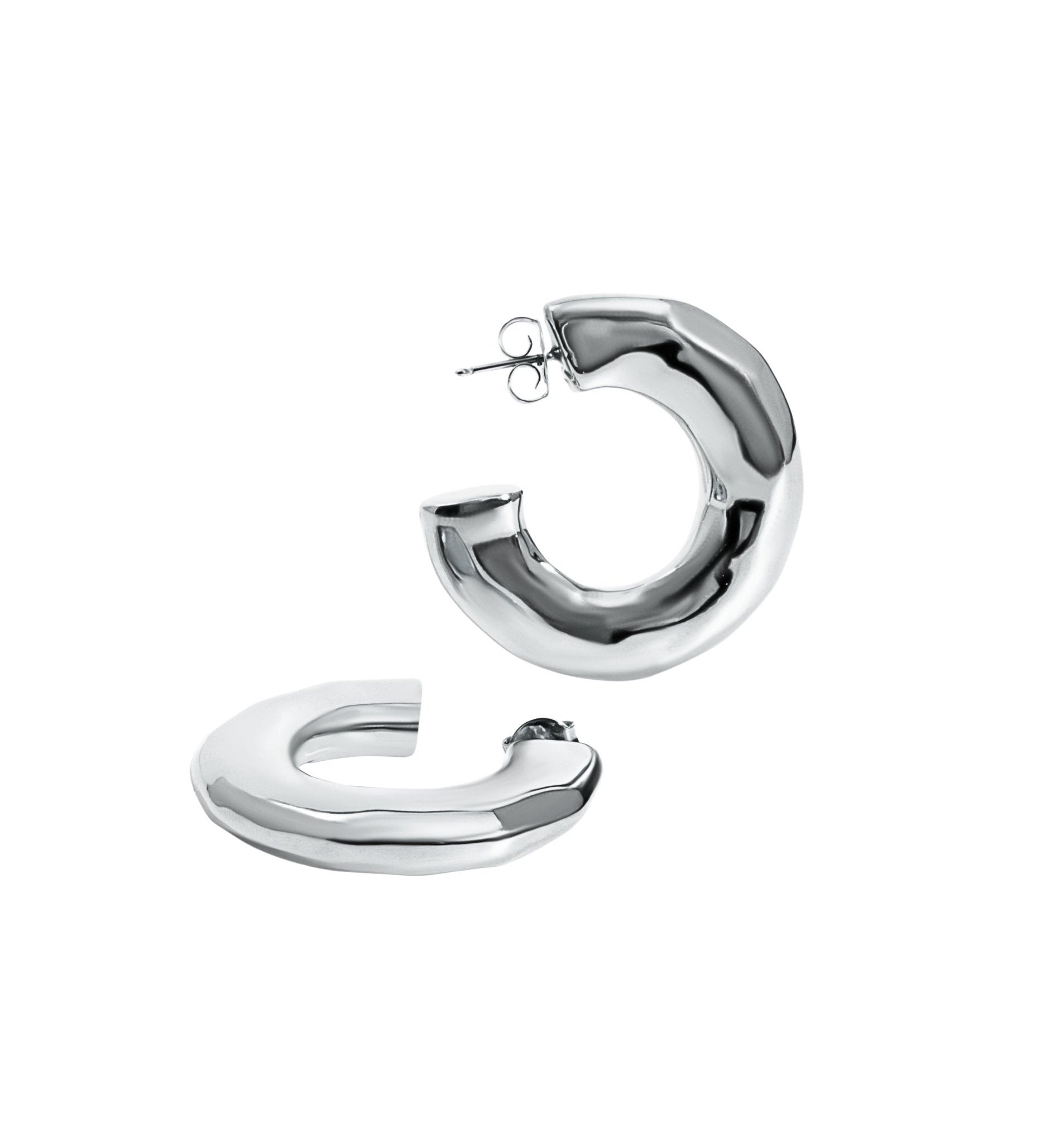 Emma Hammered Open Hoops - Alegant - Denise Pacini