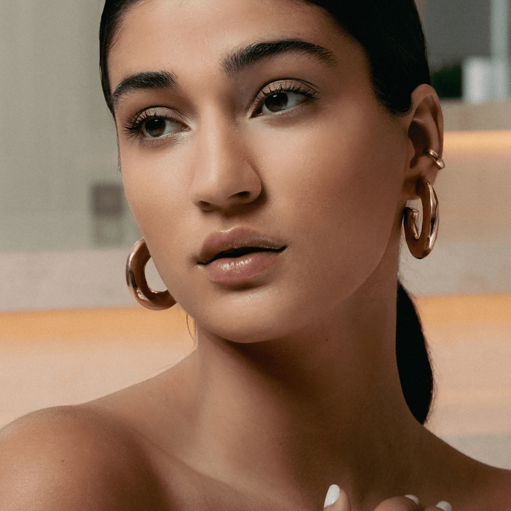 Emma Hammered Open Hoops - Alegant - Denise Pacini