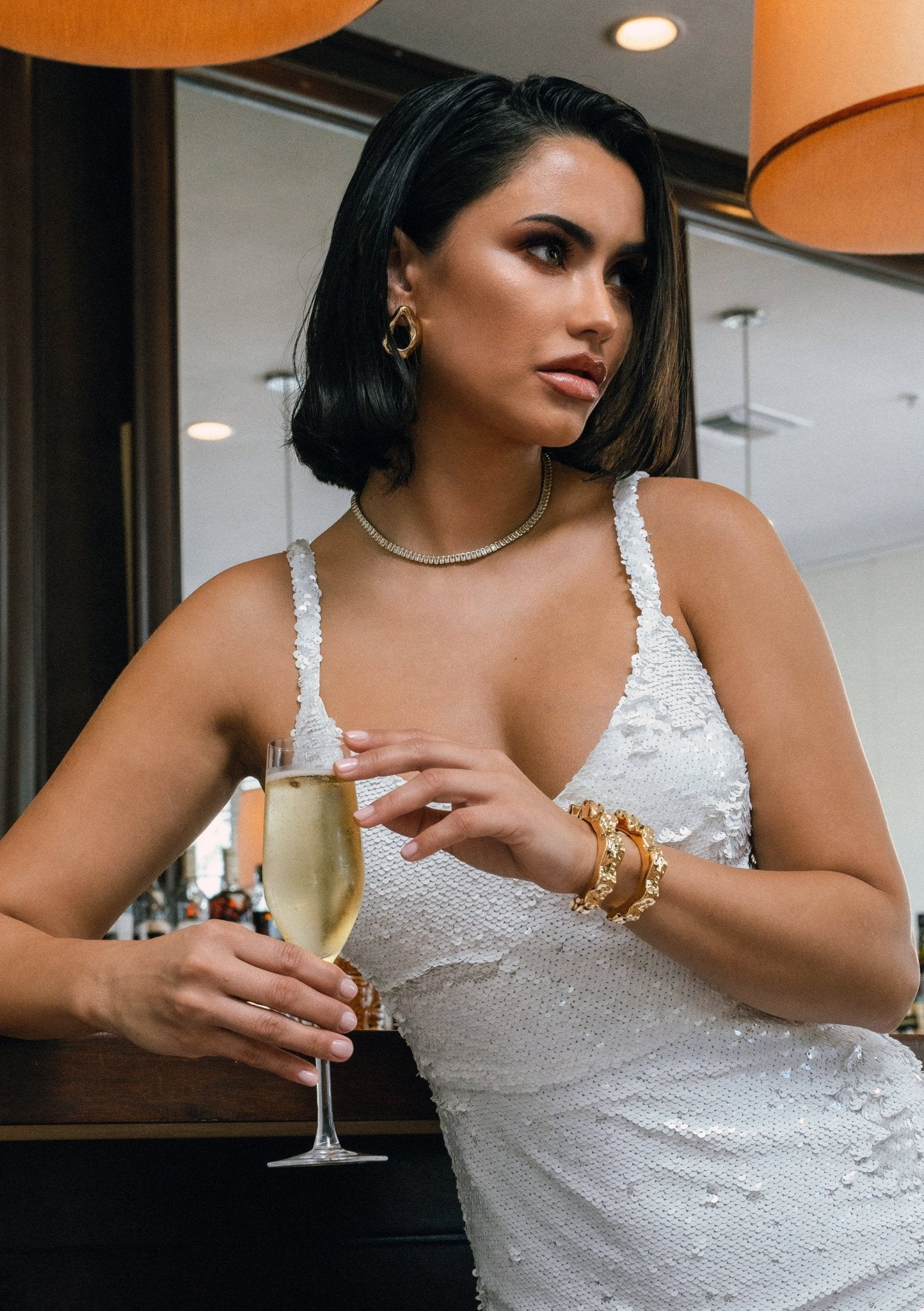 Nathalia Sculpted Hammered Bracelet Cuff - Alegant - Denise Pacini