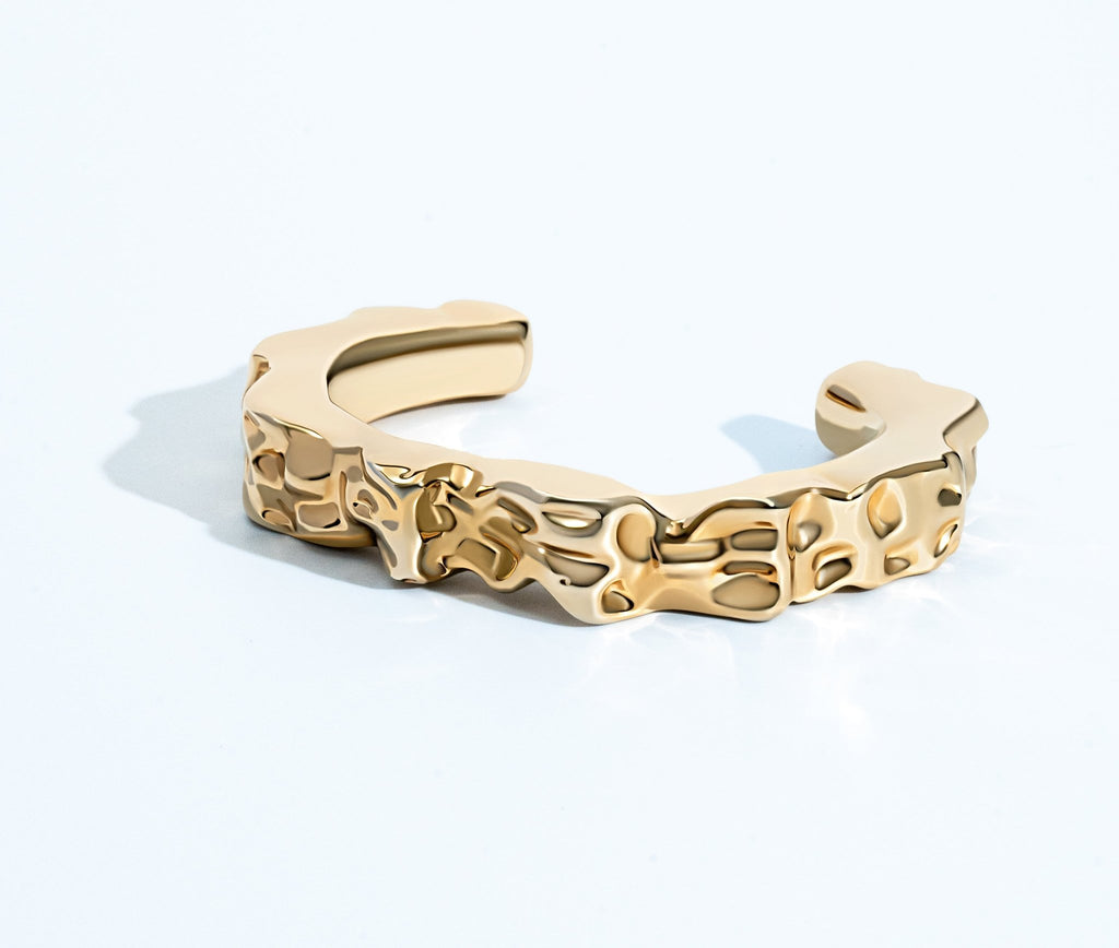 Nathalia Sculpted Hammered Bracelet Cuff - Alegant - Denise Pacini
